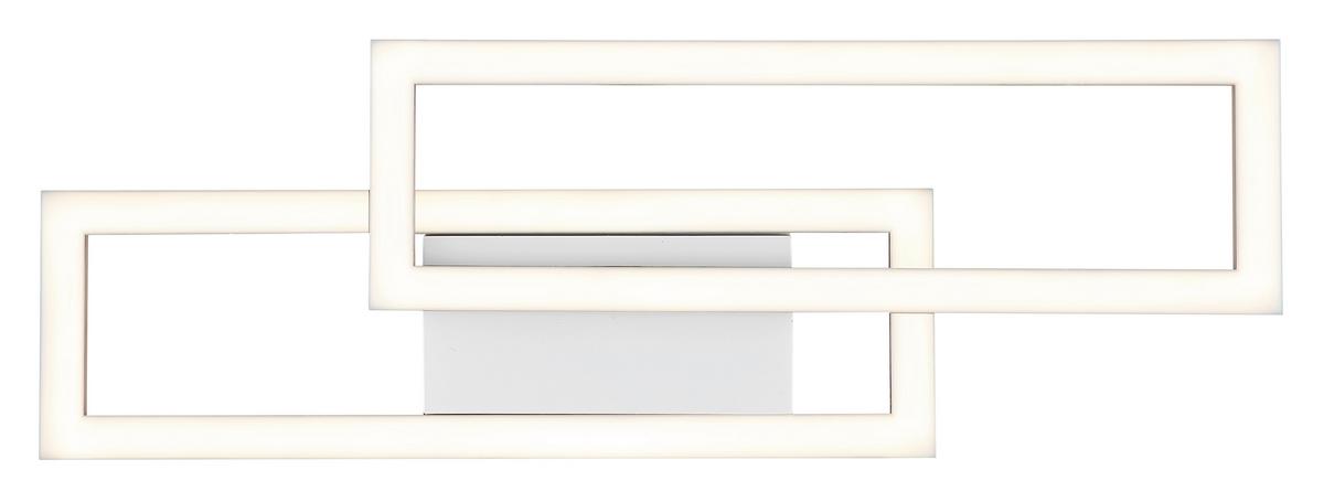 Led Stropna Svjetiljka Wilton - bijela/boje pijeska, Design, plastika (55/15,5/5,5cm) - Globo