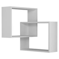 Eckregal RING Weiß ca. 60x68x20 cm - Weiß, Design, Holzwerkstoff (60/68/20cm) - Livetastic