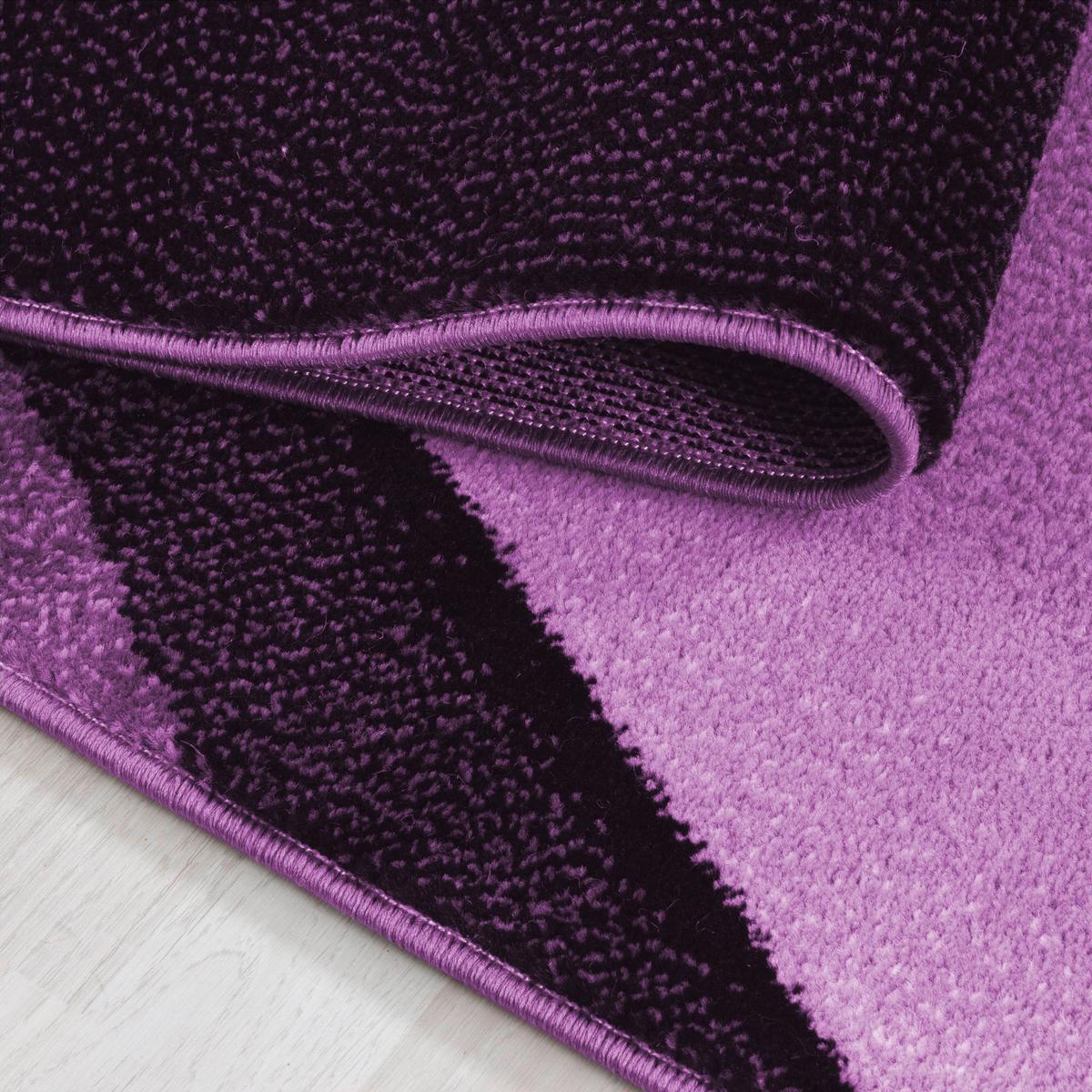 Tkana Preproga Plus, Vijolična, Ca. 120x170cm - lila/bela, Design, tekstil (120/170cm) - Novel