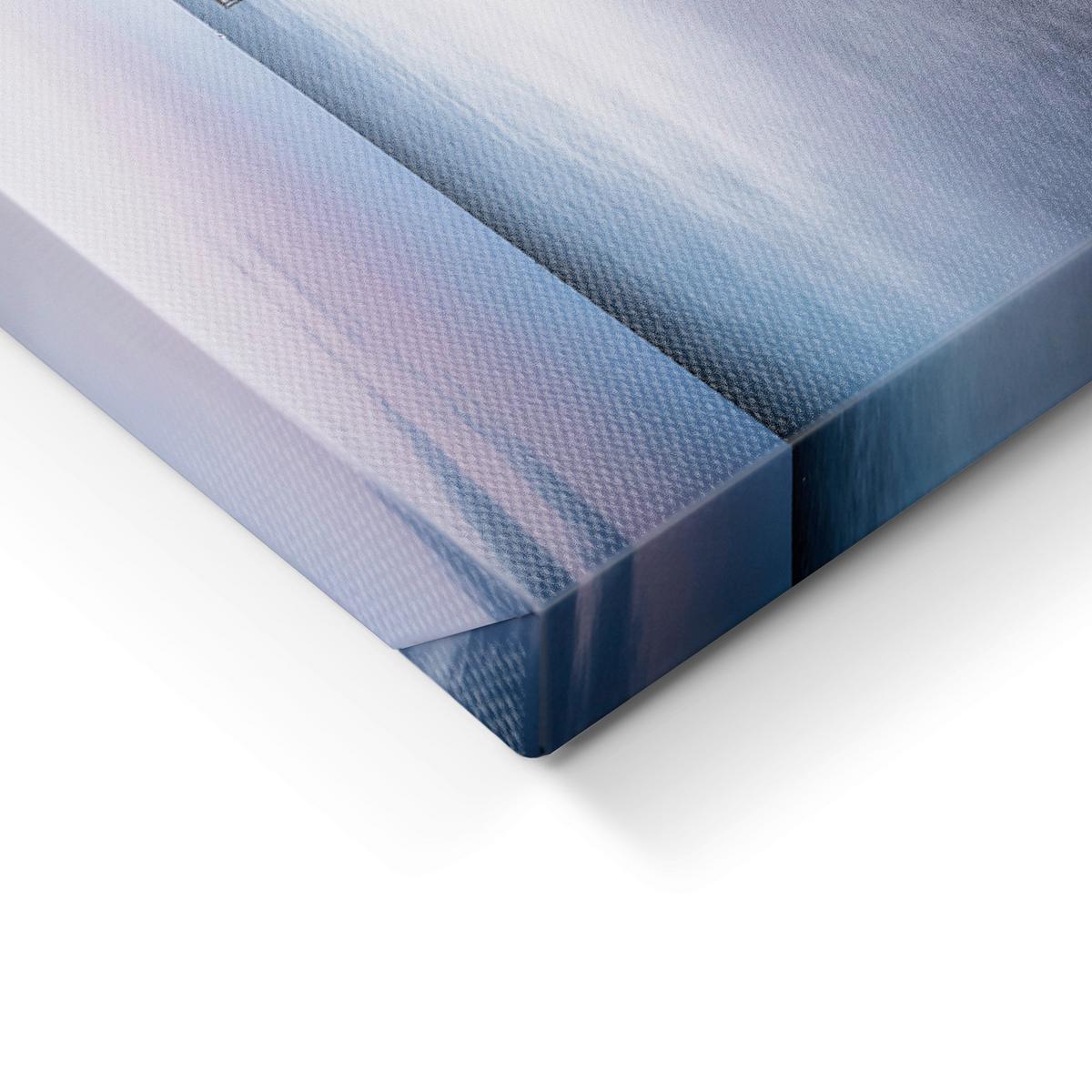 Leinwandbild Twilight Pier Multicolor ca. 85x113cm - Multicolor, Basics, Holz/Textil (85/113cm)