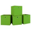 Set Zložljivih Zabojev Boxas, Zelena, 4 Kos - zelena, Basics, umetna masa (27/28/27cm) - MID.YOU