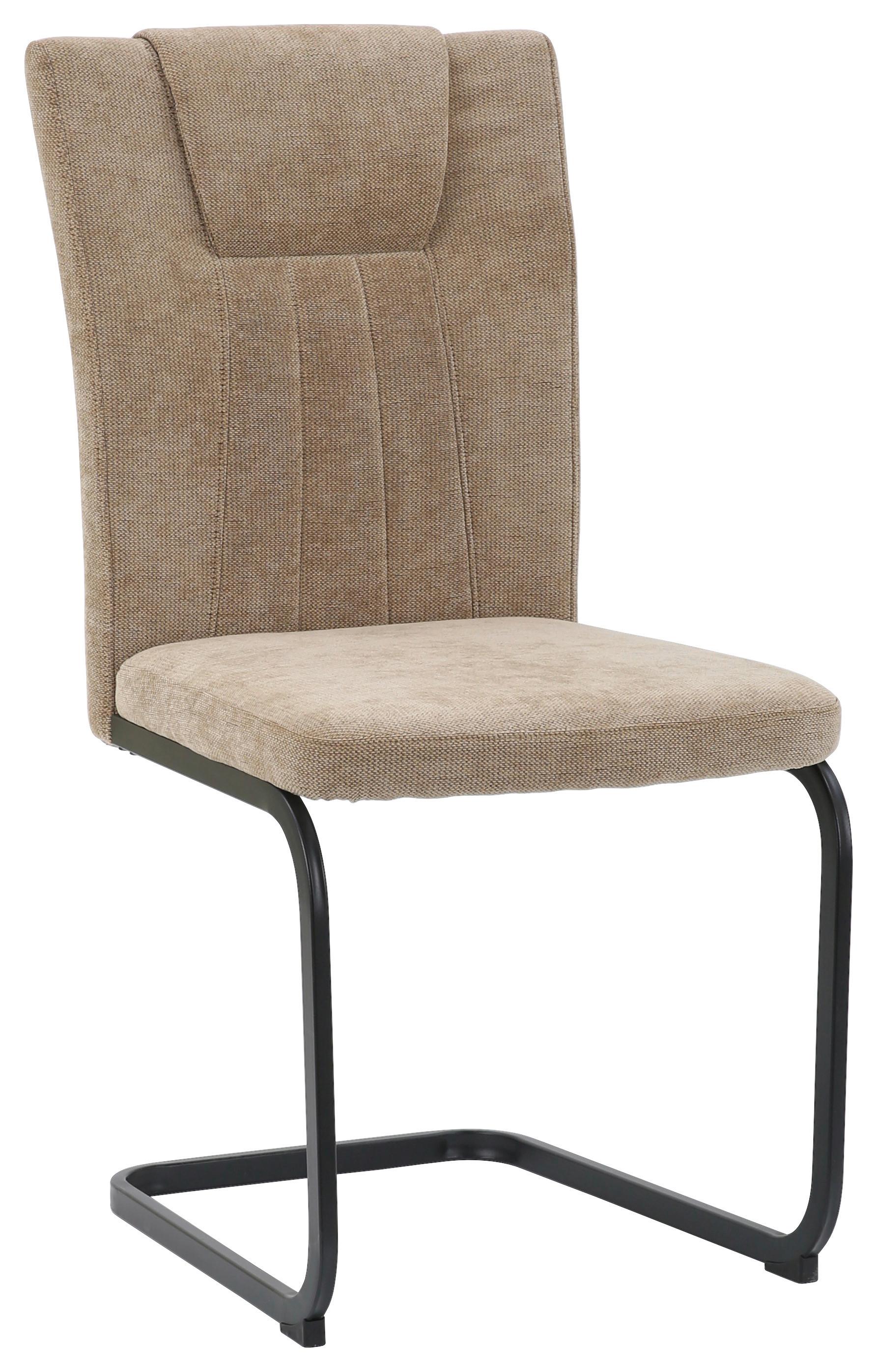Stolica Daisy - smeđa/crna, Moderno, metal/tekstil (47/97/60cm) - Mömax