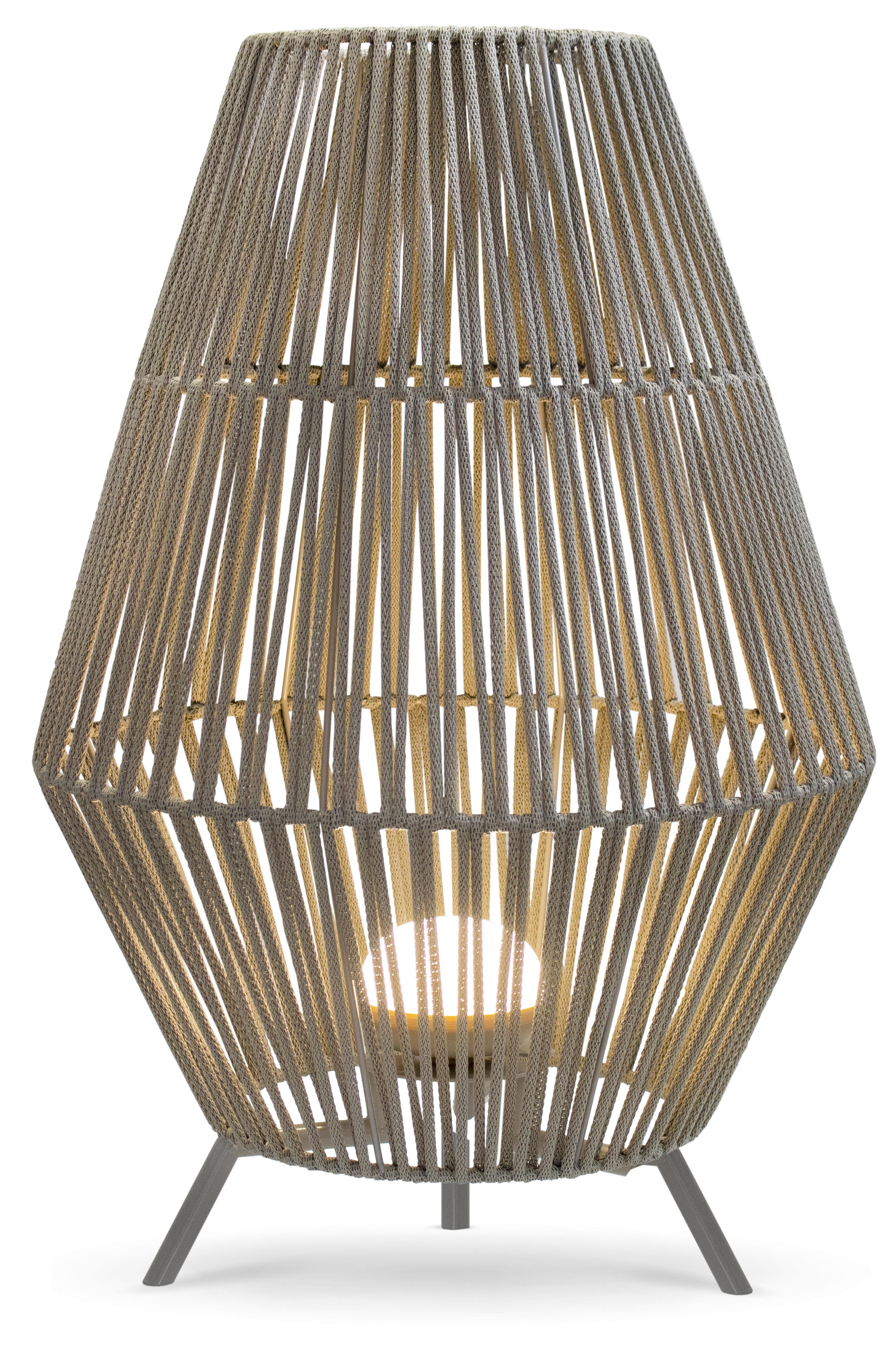 ZEWNĘTRZNA LAMPA STOJĄCA LUMCNT070SXWLNW CONTA - taupe, Natur, tworzywo sztuczne (48/72/48cm) - Newgarden