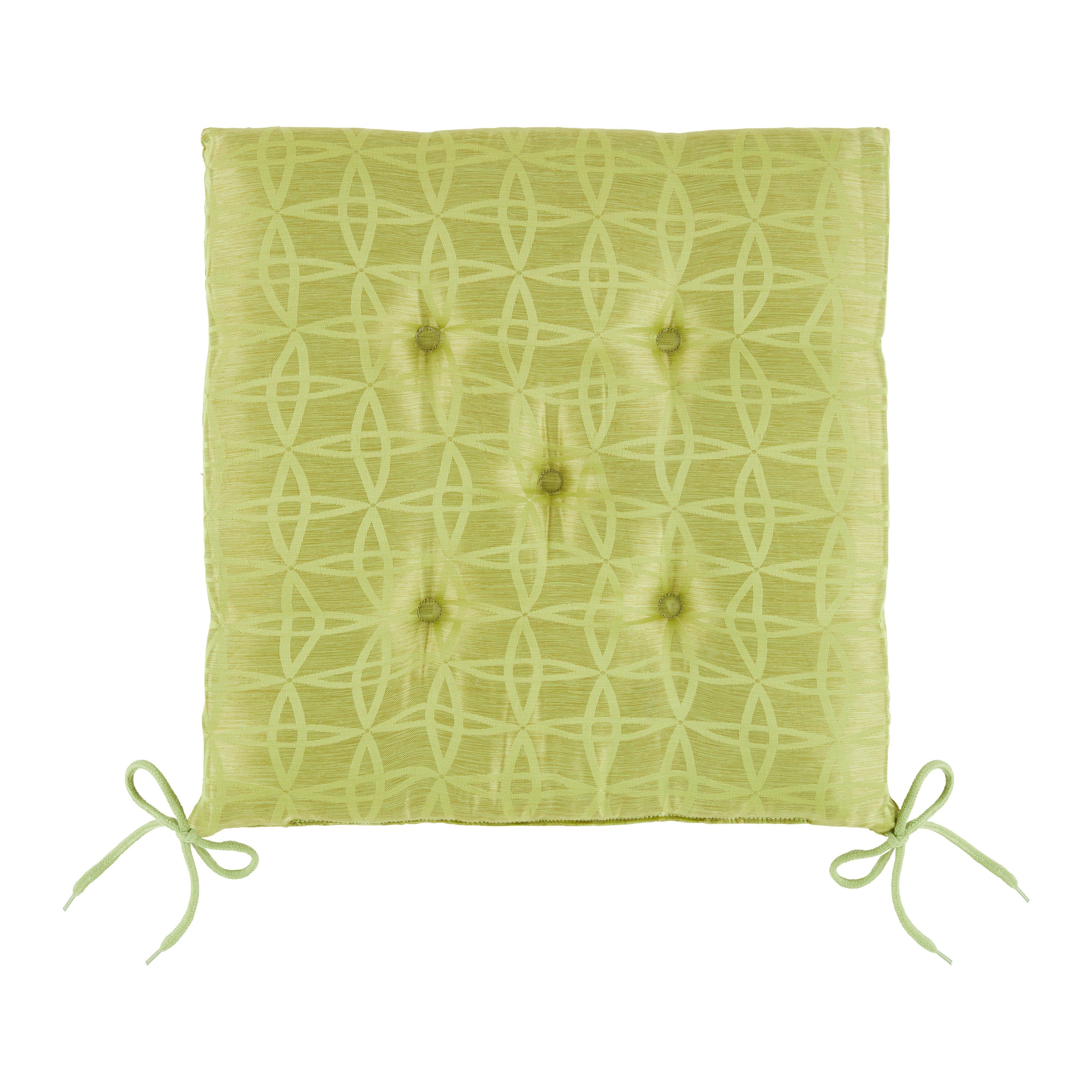 Pernă pentru șezut JACKIE - verde deschis, Konventionell, textil (40/40/4cm) - Modern Living