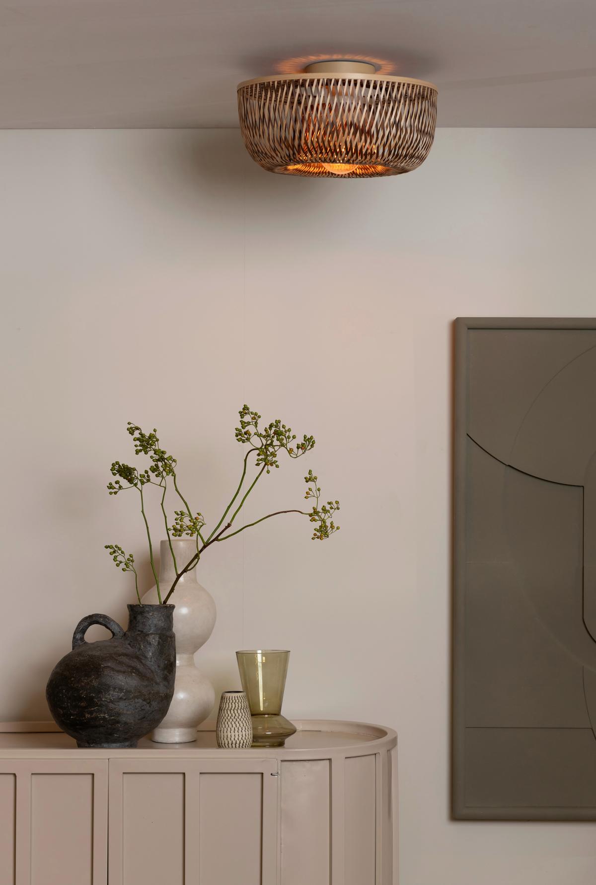 Stropna Svetilka Barbados, Bambus - naravne barve/rjava, Basics, naravni materiali (35/15cm) - Good & Mojo