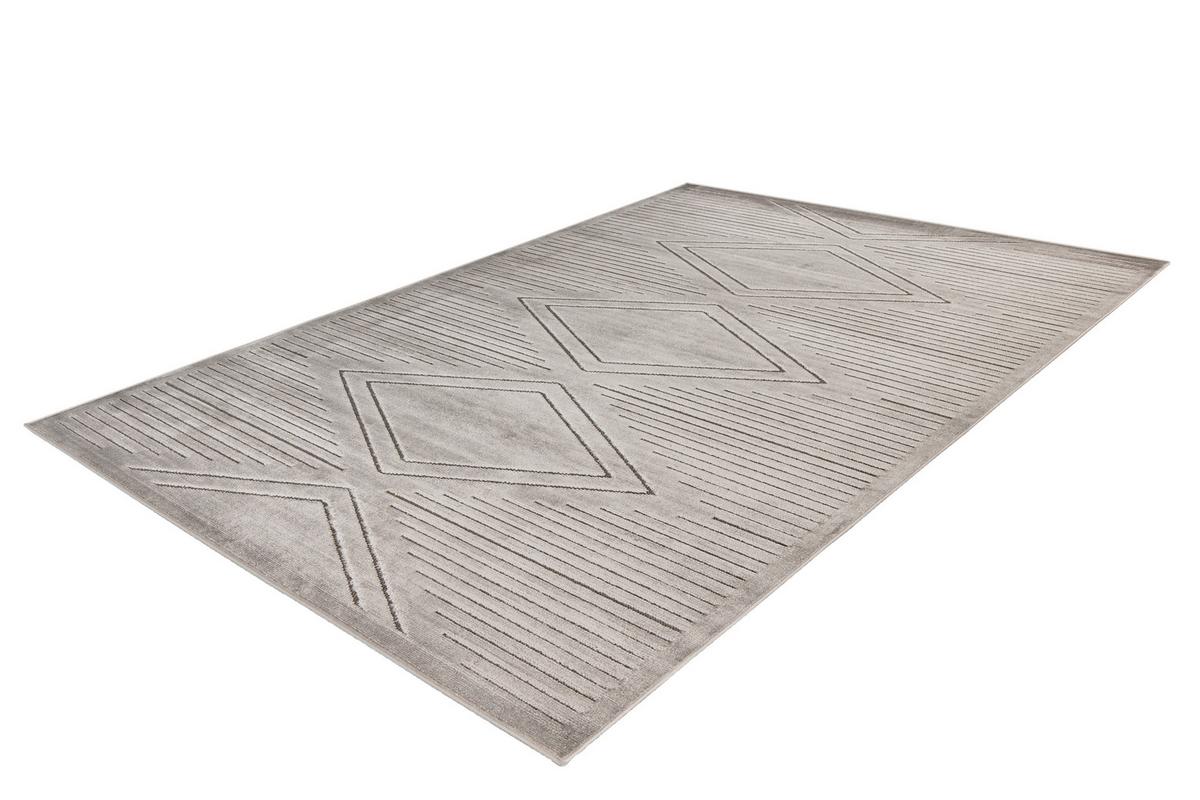 Flachwebeteppich Madita 100 - Grau, Konventionell, Textil (160/230cm) - Kayoom