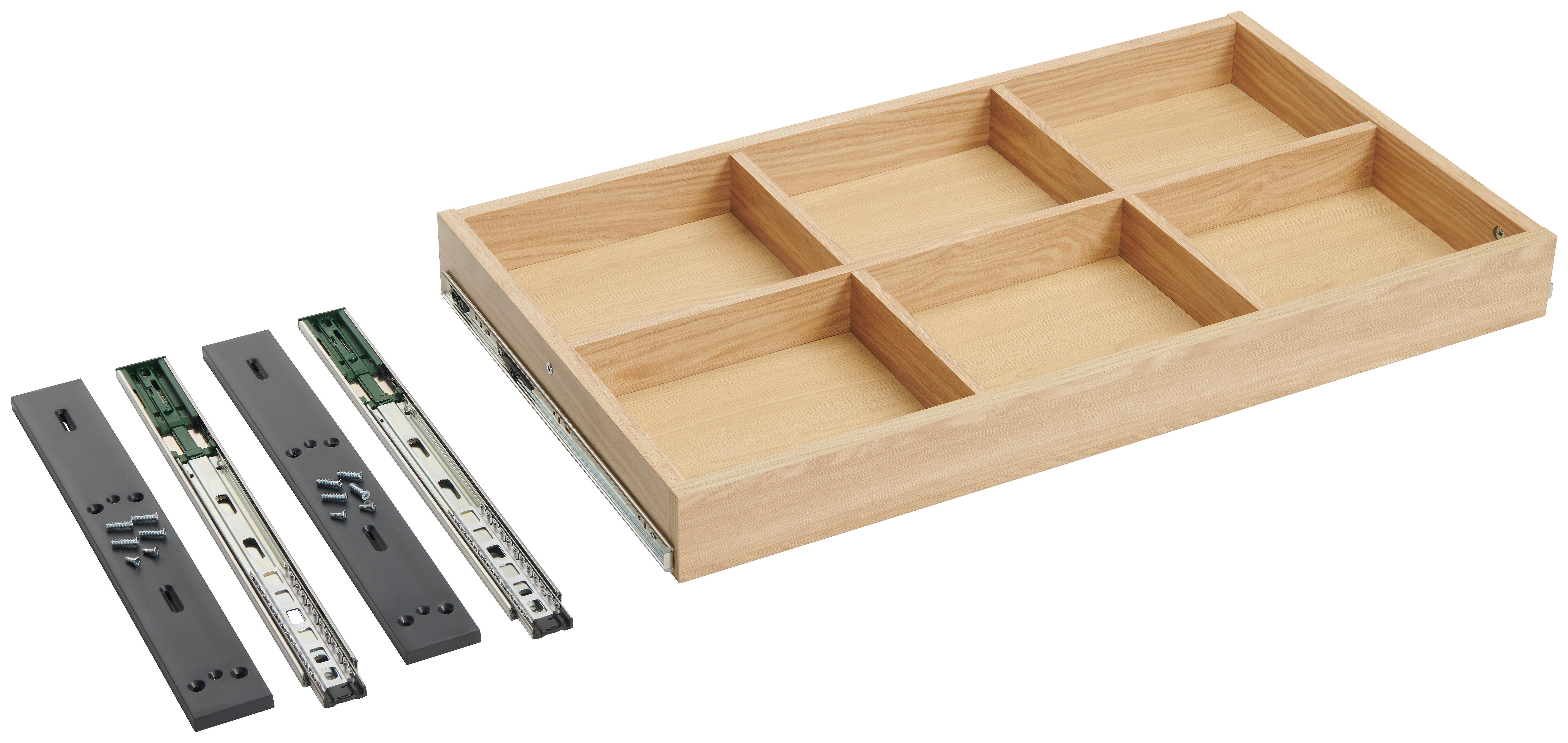 Schublade in Eichefarben - Eichefarben, MODERN, Holzwerkstoff (87,9/8/53cm) - Based