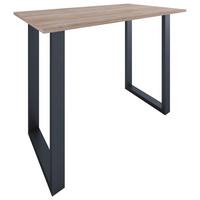 Bartisch XONA Schwarz/ Eiche ca.140x102x80cm - Schwarz/Sonoma Eiche, KONVENTIONELL, Holzwerkstoff/Metall (140/80/102cm)