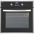 Backofen Digi 8 Glas Pp A - Edelstahlfarben/Schwarz, KONVENTIONELL, Glas/Metall (59,5/59,5/57,5cm)