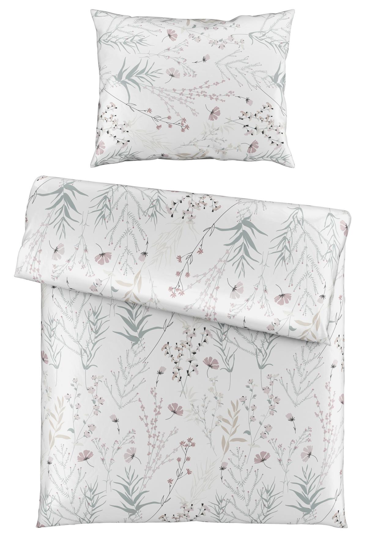 BETTWÄSCHESET LINA XXL - Weiss, Konventionell, Textil (200/210cm) - Mömax