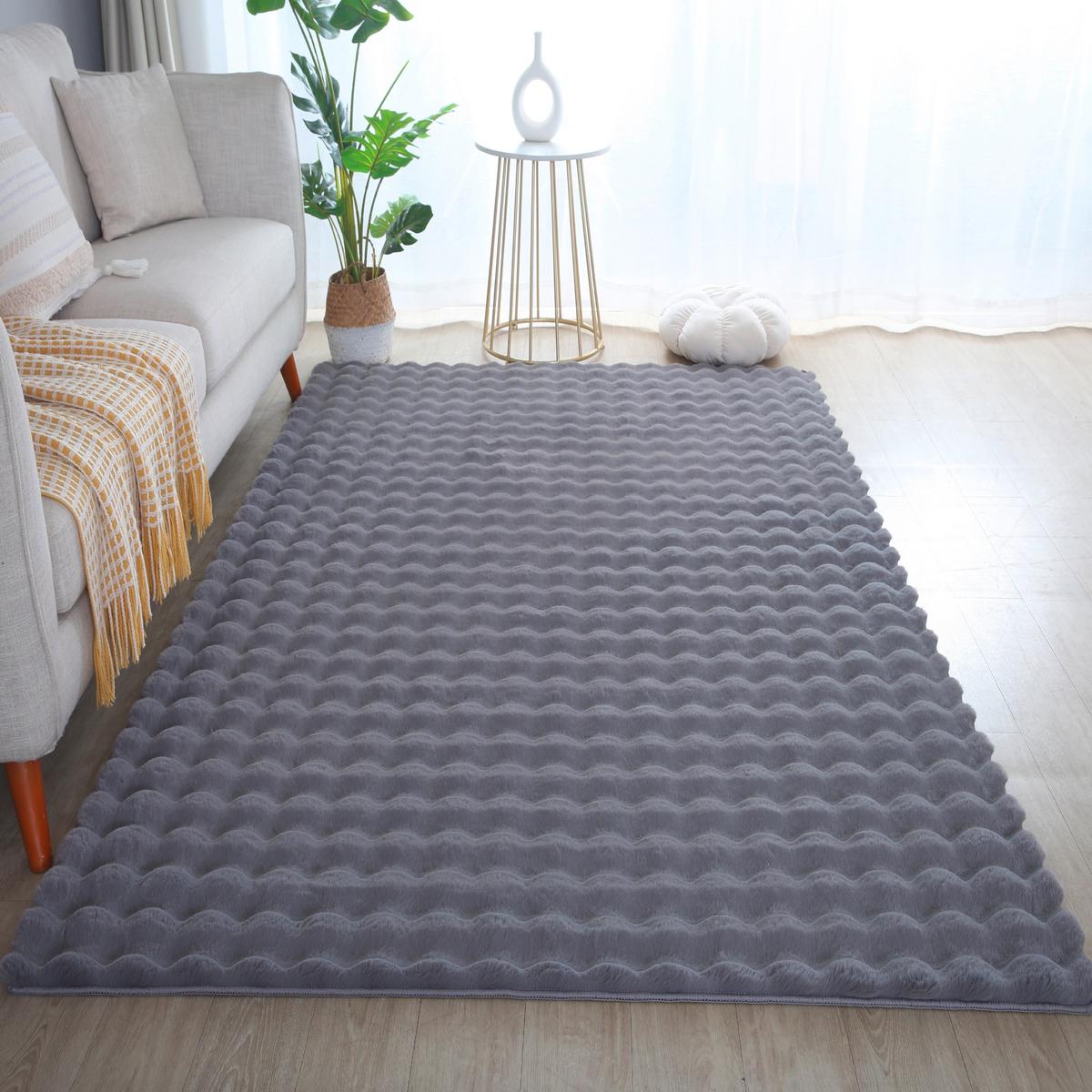 Preproga Z Visokim Florom Ambiance, Siva, 80x250cm - siva, Basics, tekstil (80/250cm)