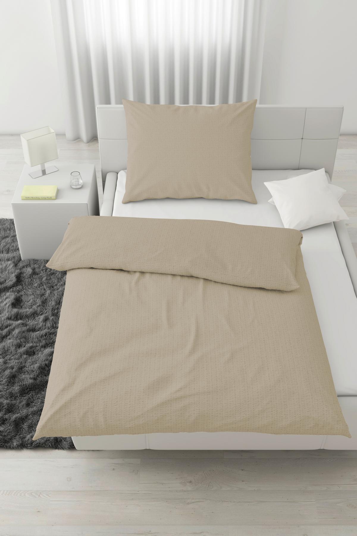 Ágyneműhuzat-garnitúra Gisi - bézs, Konventionell, textil (140/200cm) - Modern Living