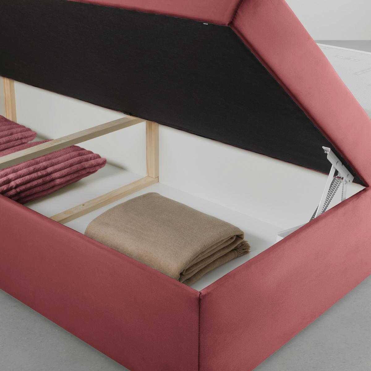 Boxspringbett Rossa in Altrosa ca. 180x200cm - Altrosa/Schwarz, KONVENTIONELL, Holzwerkstoff/Kunststoff (180/200cm) - Mömax