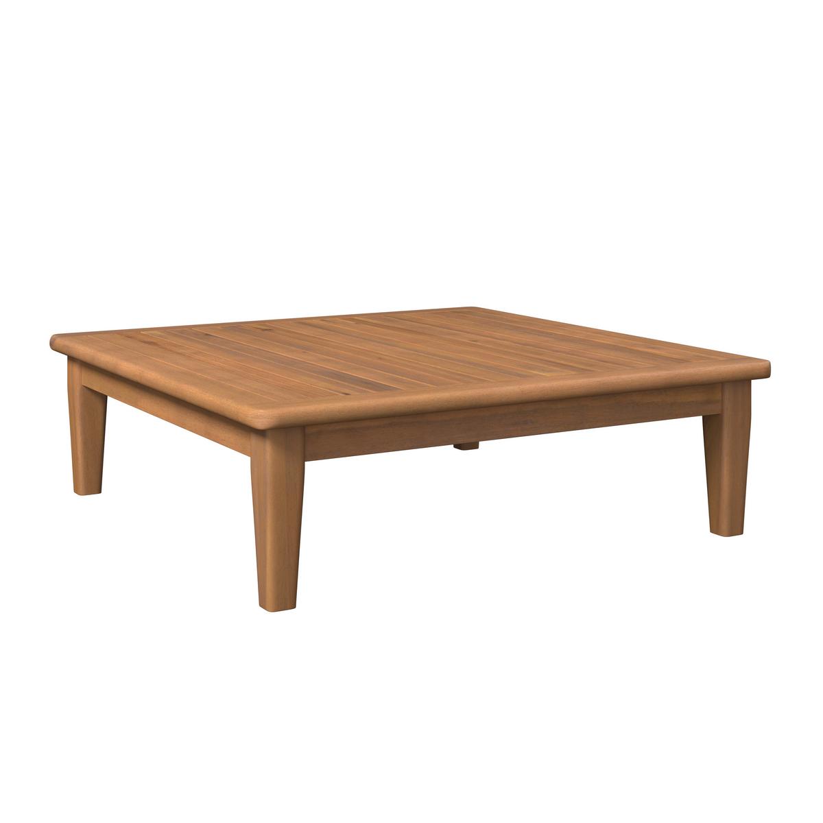 KOMPLET MEBLI TARASOWYCH BORNEO - beżowy/kolor akacjowy, Modern, drewno (80/65/80cm) - Ambia Garden