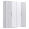 DULAP USI ROTATIVE ANDORRA - alb, Modern, material pe bază de lemn (200/216/58cm) - Modern Living