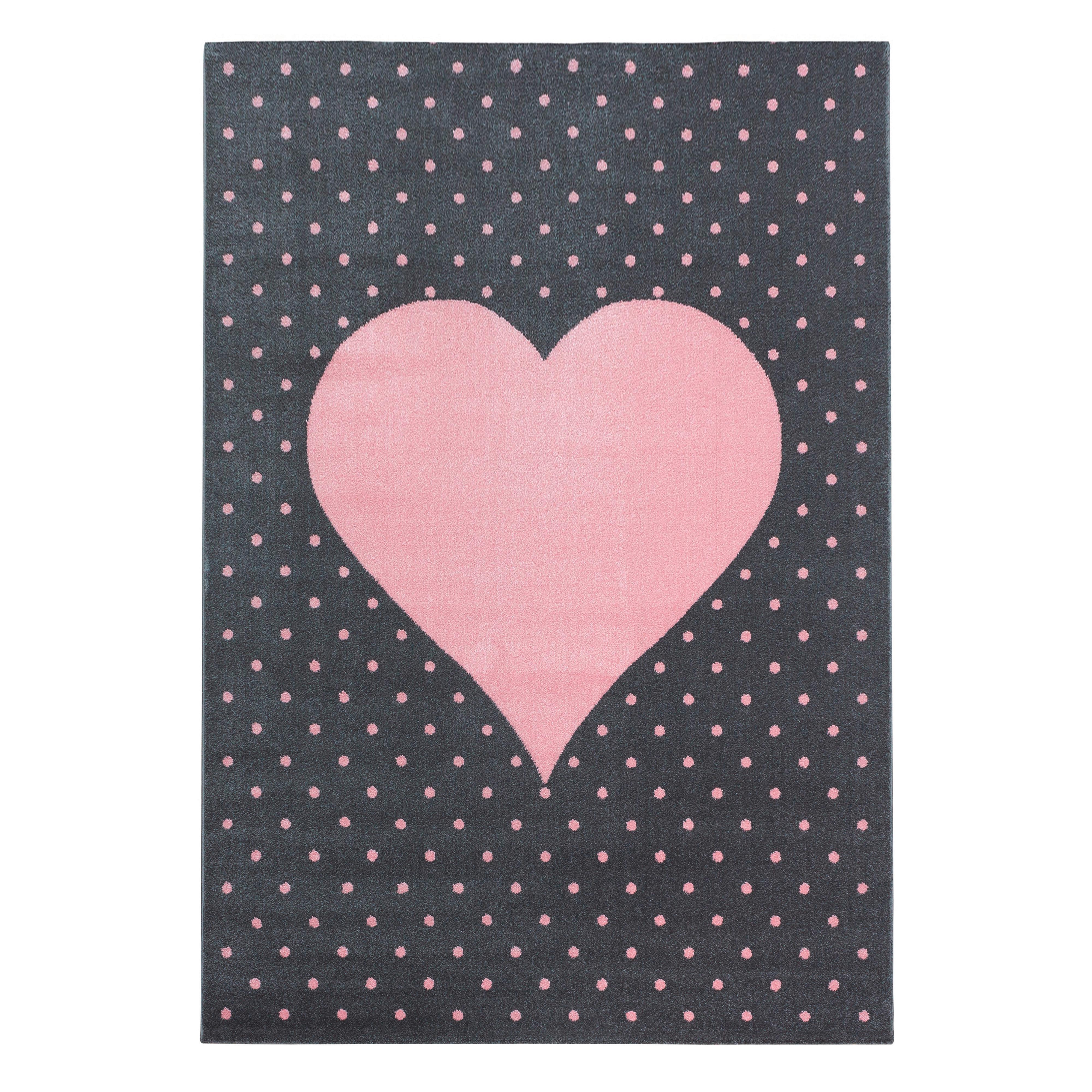 Kinderteppich Bambi Pink ca. 140x200cm - Pink, Trend, Textil (140/200cm) - Ben'n'jen