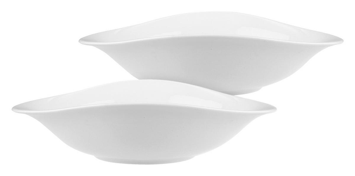 KOMPLET TALERZY DO MAKARONU VAPIANO VILLEROY&BOCH - biały, Design, ceramika (26/21cm) - Villeroy & Boch