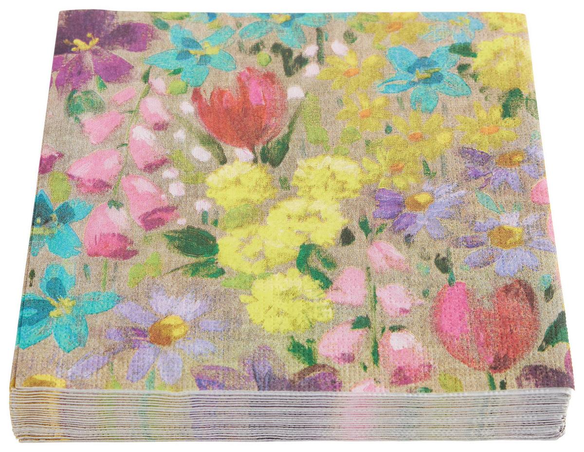 Serviette Kai in Multicolor ca. 33x33cm - Multicolor, Papier (33/33cm)