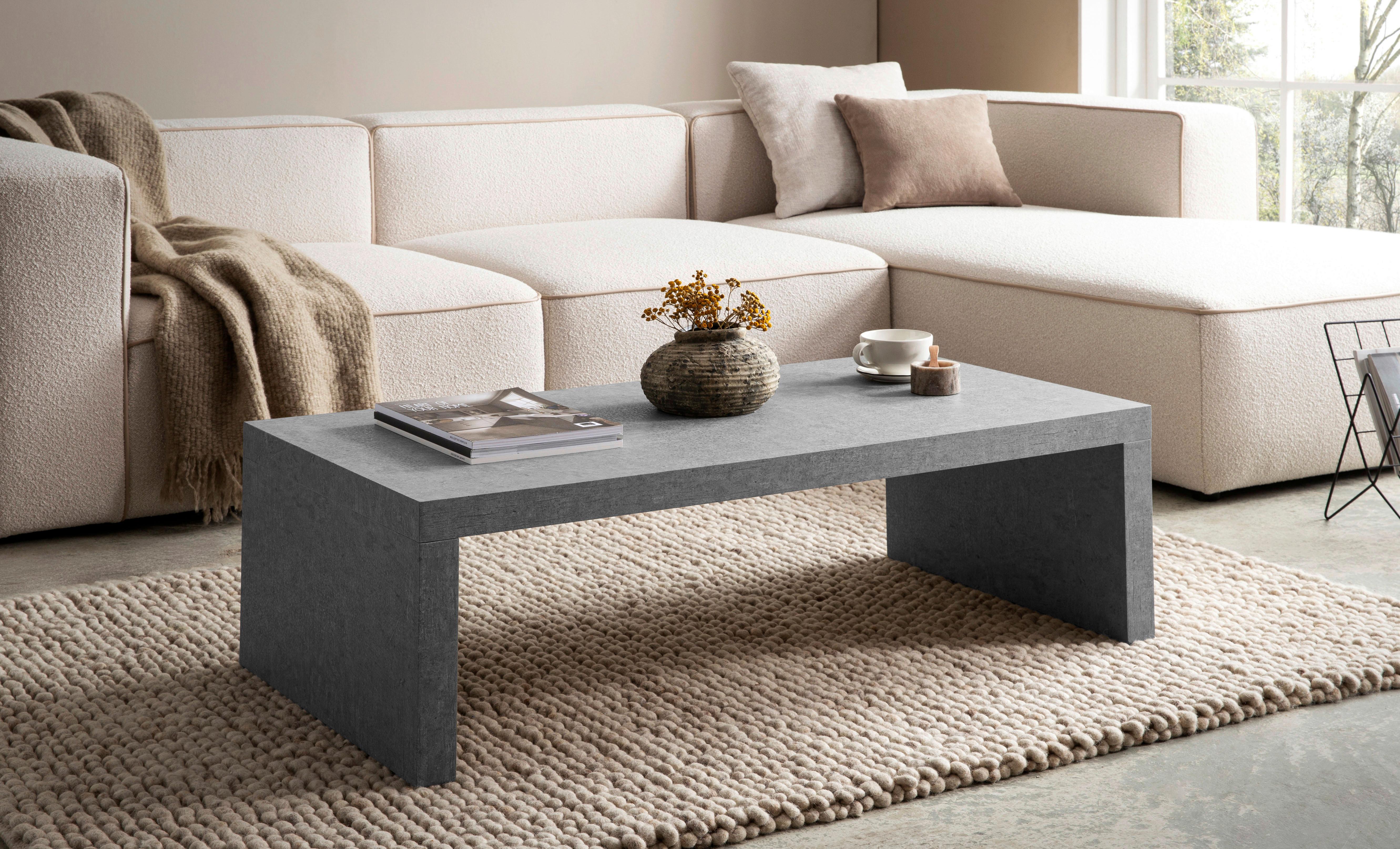 COUCHTISCH WL6.938 - Grau, Design, Holzwerkstoff (110/55/35cm) - Livetastic