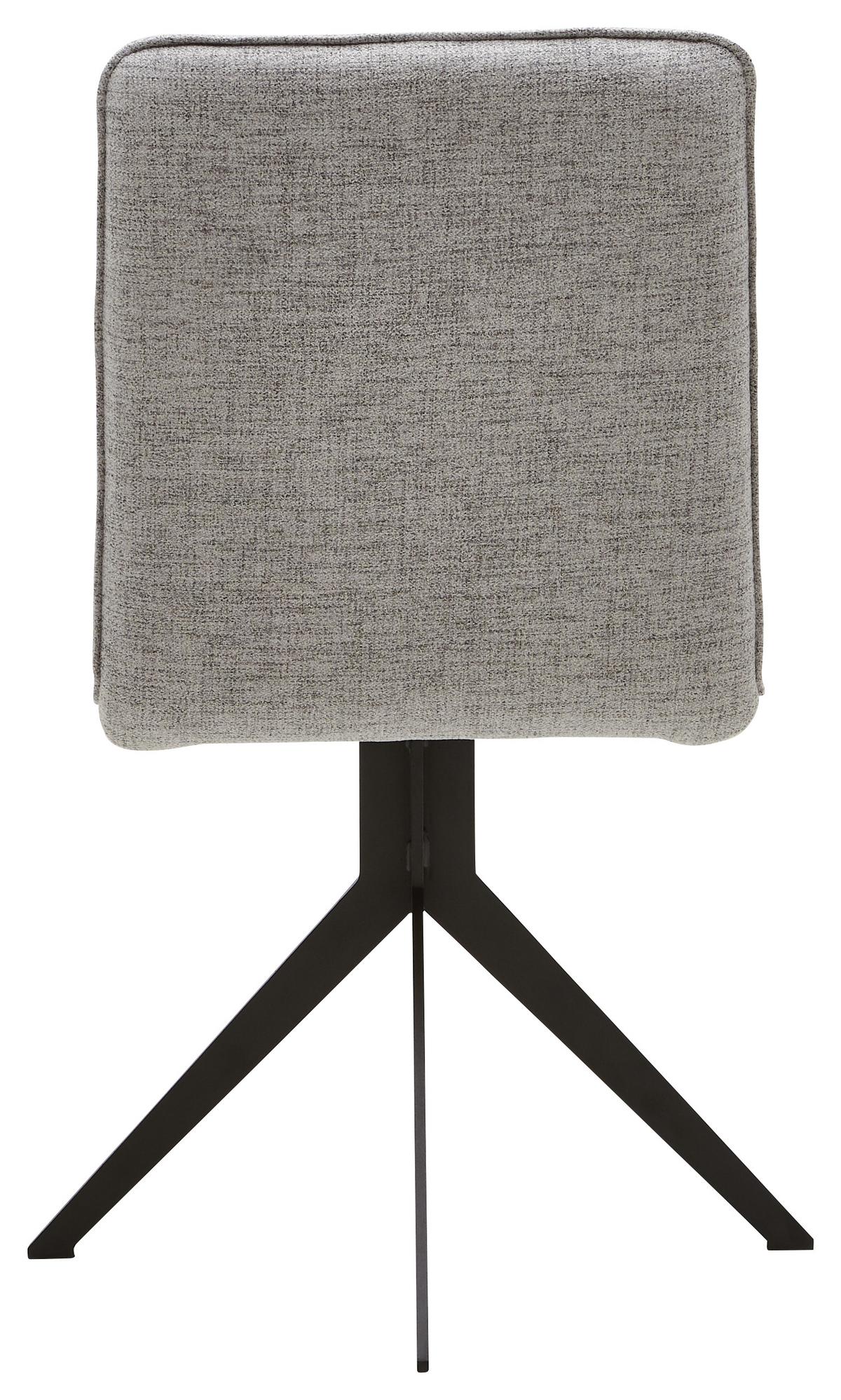 KRZESŁO MALIBU - jasnoszary/czarny, Design, metal/tkanina (46,5/87/64cm) - Voleo