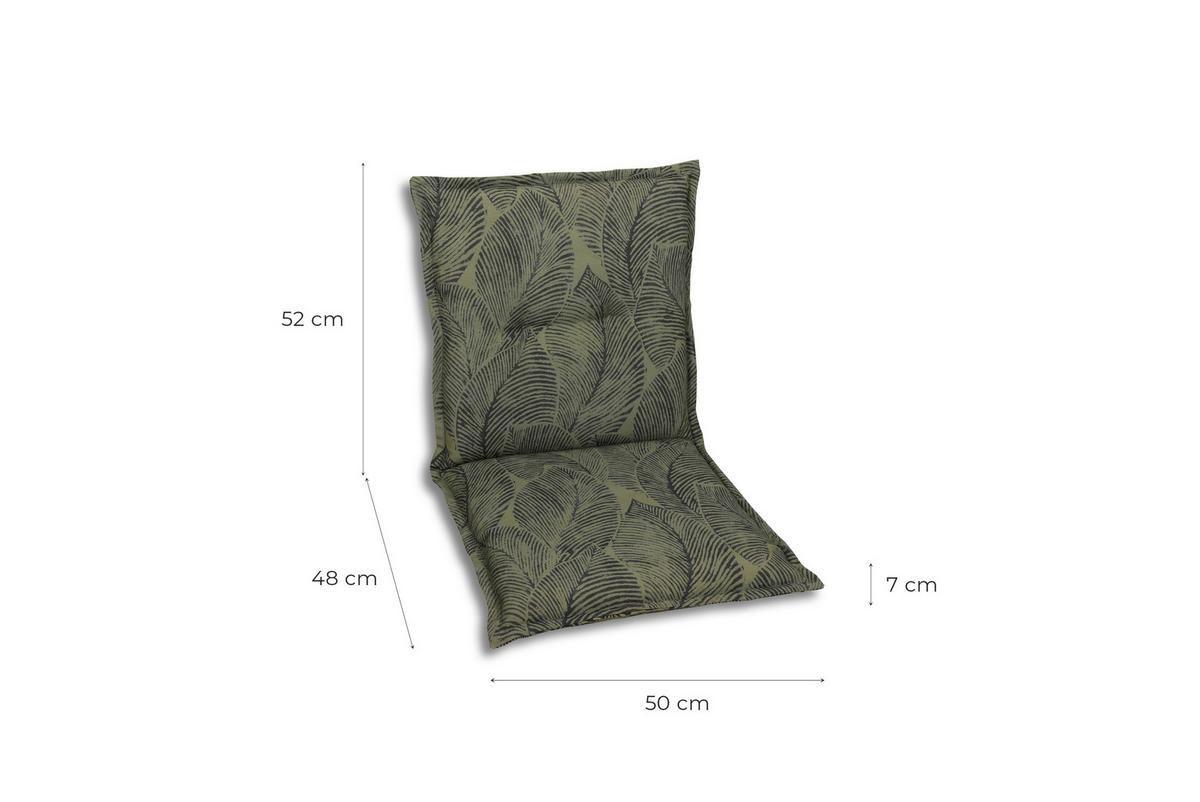 Sesselauflage 6-Teilig Grün - Grün, Basics, Textil (50/7/100cm)