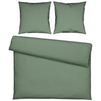 Bettwäsche Stone Washed Uni XXL Jadegrün ca. 200x200cm - Jadegrün, MODERN, Textil (200/200cm) - Modern Living