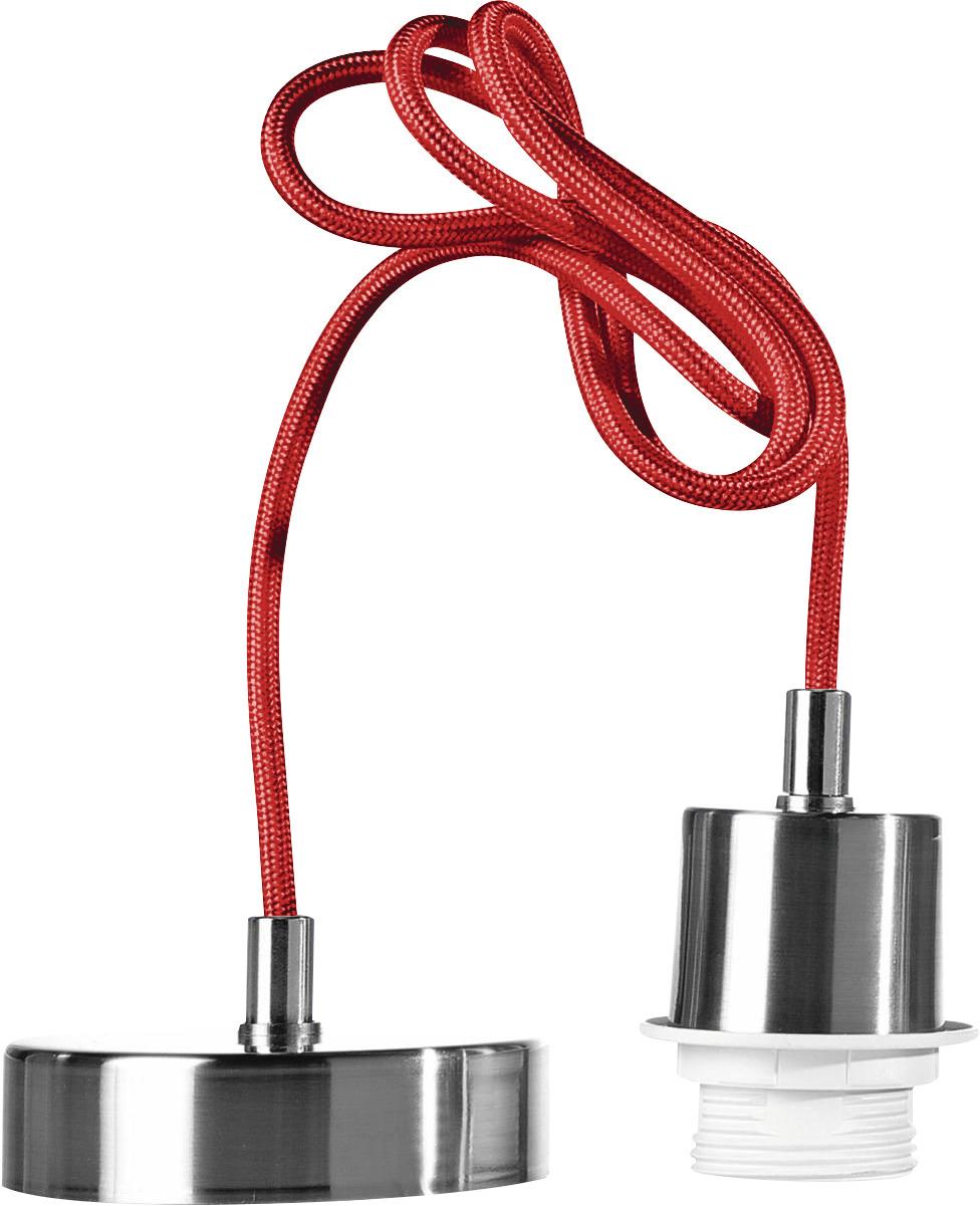 Ovjes Za Stropnu Svjetiljku Ancona - boje nikla/crvena, metal/plastika (120cm) - Modern Living
