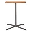 BARBORD VALLETTA - svart/ekfärgad, Modern, metall/trämaterial (80/100/80cm) - Premium Living