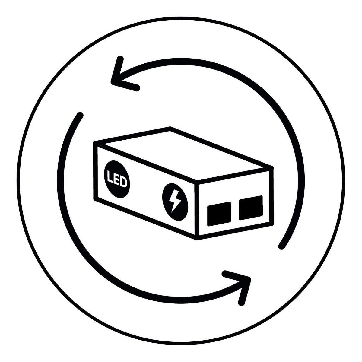 REFLEKTOR SUFITOWY LED 873110307 NARCOS - kolor niklowy/kolor chromowy, Design, tworzywo sztuczne/metal (45/16/7,5cm) - Trio Leuchten