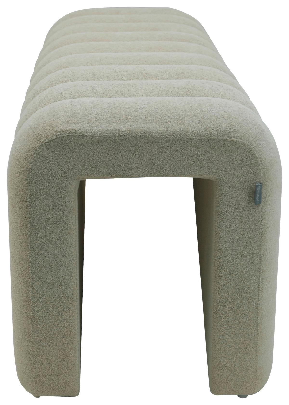 Ülőke Deho - krémszínű, Modern, textil/fa (40/45/114cm)