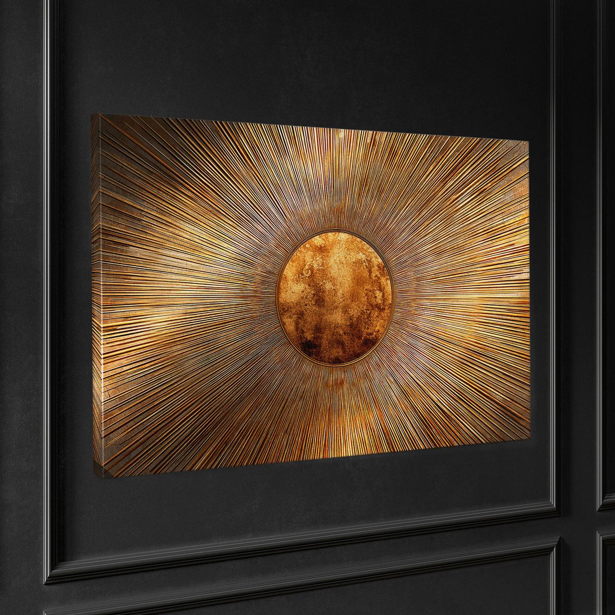 Leinwandbild Silver Goldfarben - Goldfarben, Holzwerkstoff/Textil (120/80cm) - Mömax