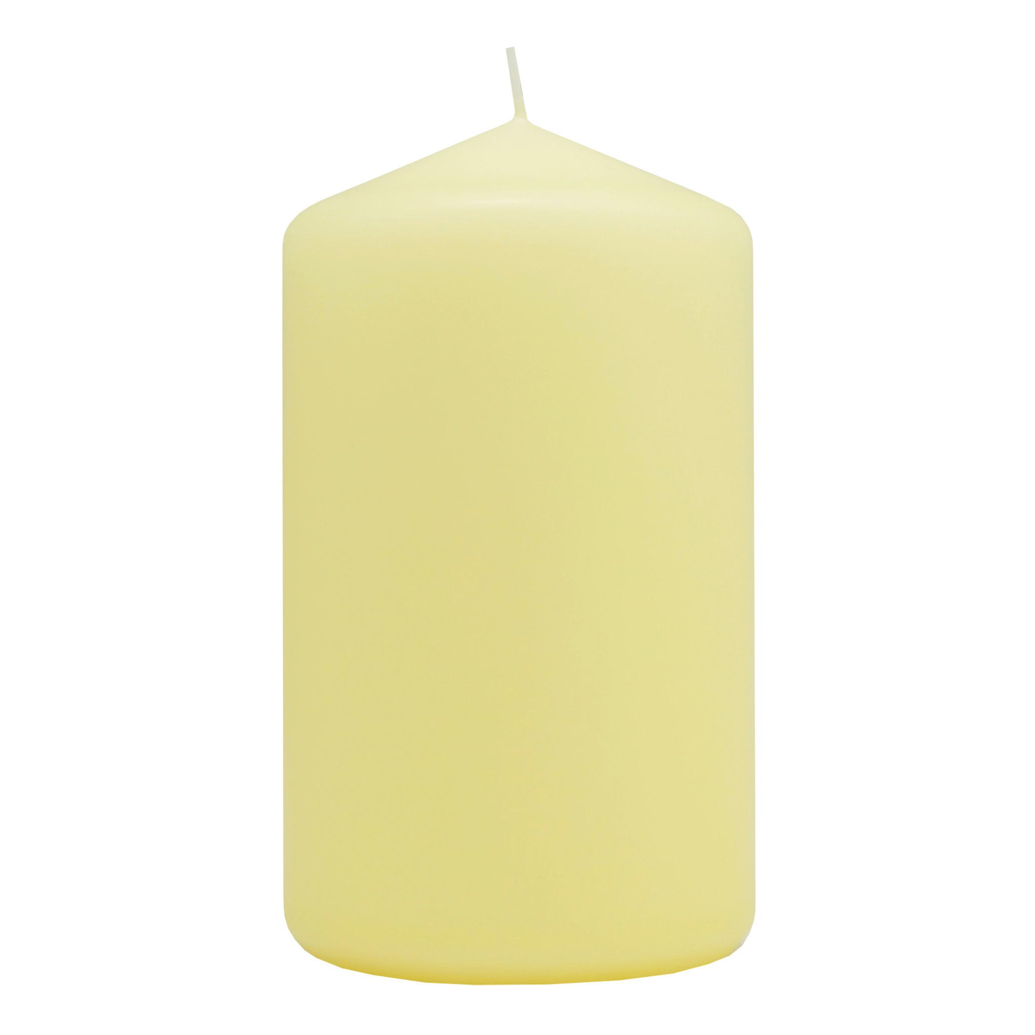 Stumpenkerze Liona Gelb - Gelb (6,8/12cm) - Mömax