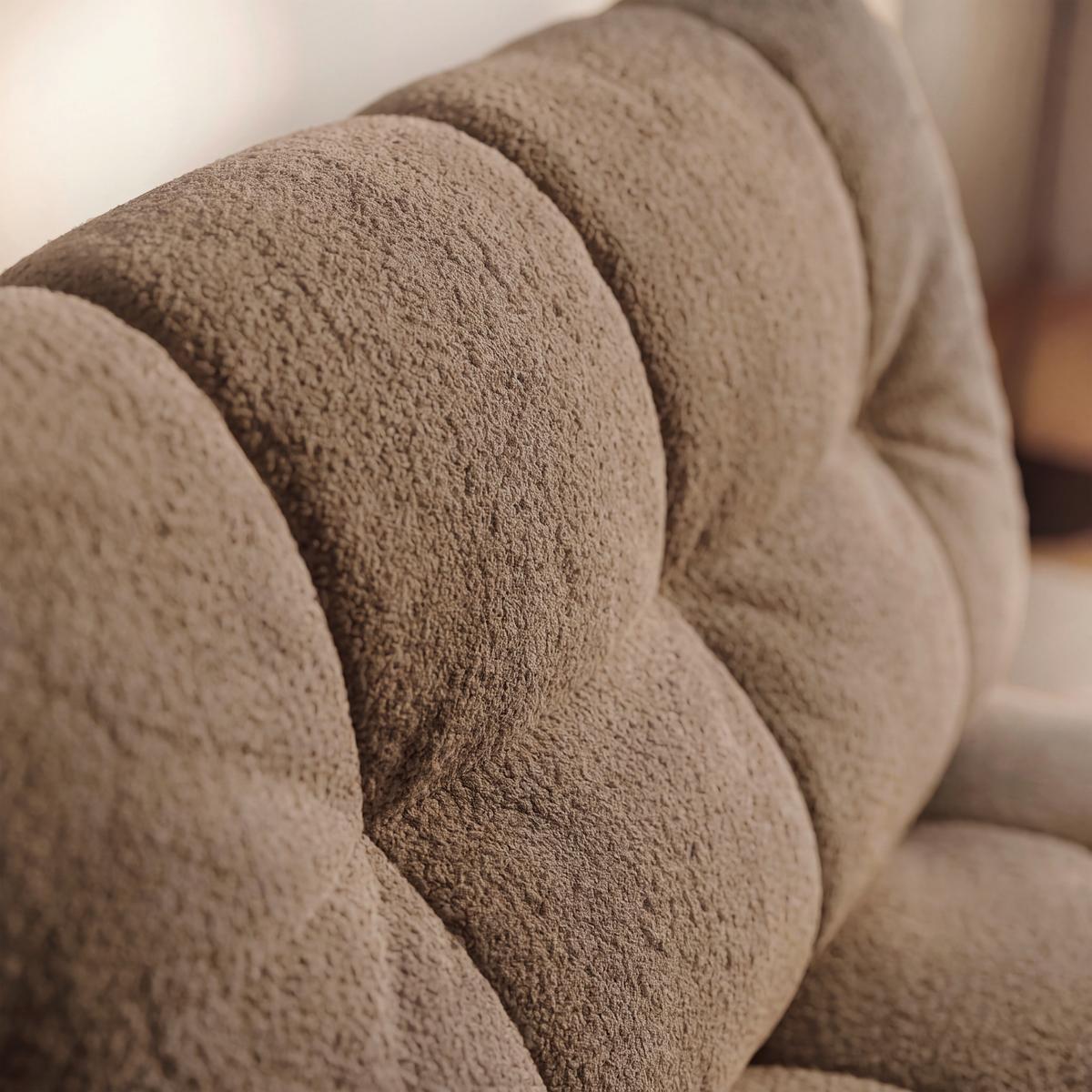 Schlafsessel Liara Webstoff Mokka - Schwarz/Mokka, MODERN, Holz/Textil (88/87/110cm) - Bessagi Home