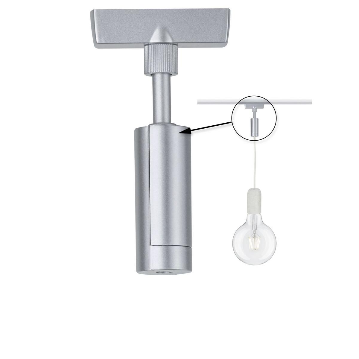 Schienensystem-Adapter Universal Pendant Adapter - Chromfarben, Basics, Metall (2,3/12,4cm) - Paulmann