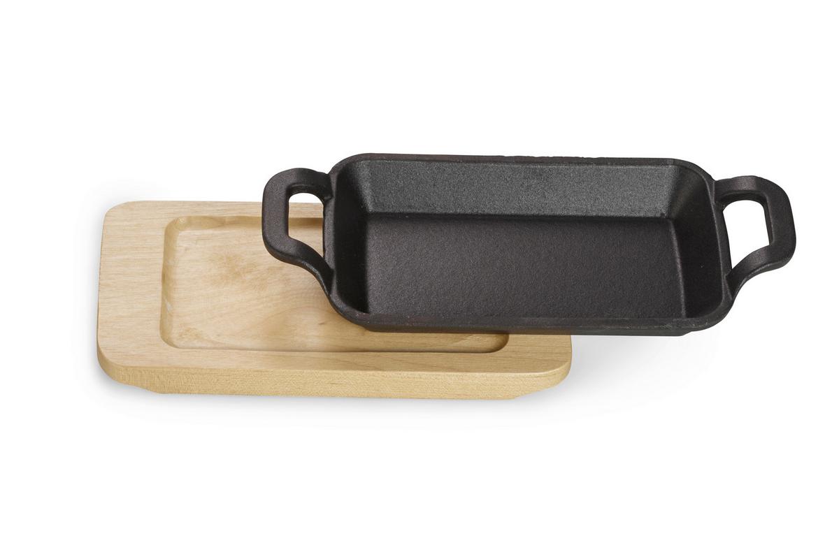 Set Posod Echtwerk, Vklj. Deska, 4 Kos - črna, Basics, kovina (17/10/2,5cm) - Echtwerk
