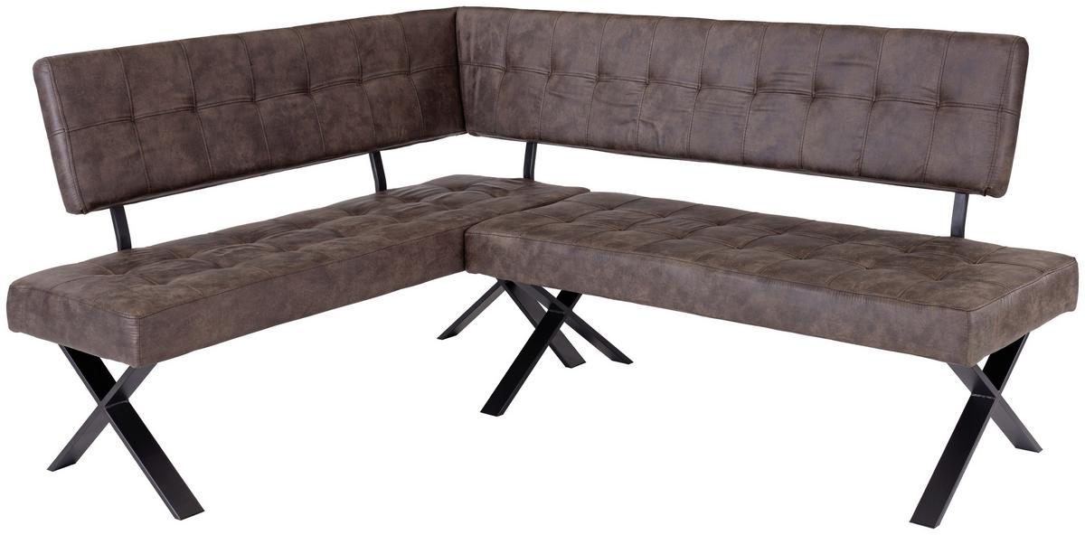 Kotna Klop Donna, Vintage Rjava, 150 X 200 Cm - rjava/antracit, Moderno, kovina/tekstil (150/200cm)