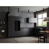 Kotna Kuhinja Brez Aparatov Oliver, 340x172cm - srebrne barve/siva, Design, kovina/leseni material (340/172cm) - Respekta