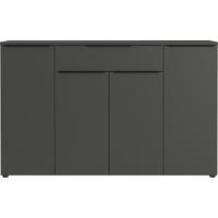 Sideboard Ribera in Graphitfarben - Graphitfarben/Schwarz, MODERN, Holzwerkstoff/Kunststoff (160/101/40cm) - Premium Living