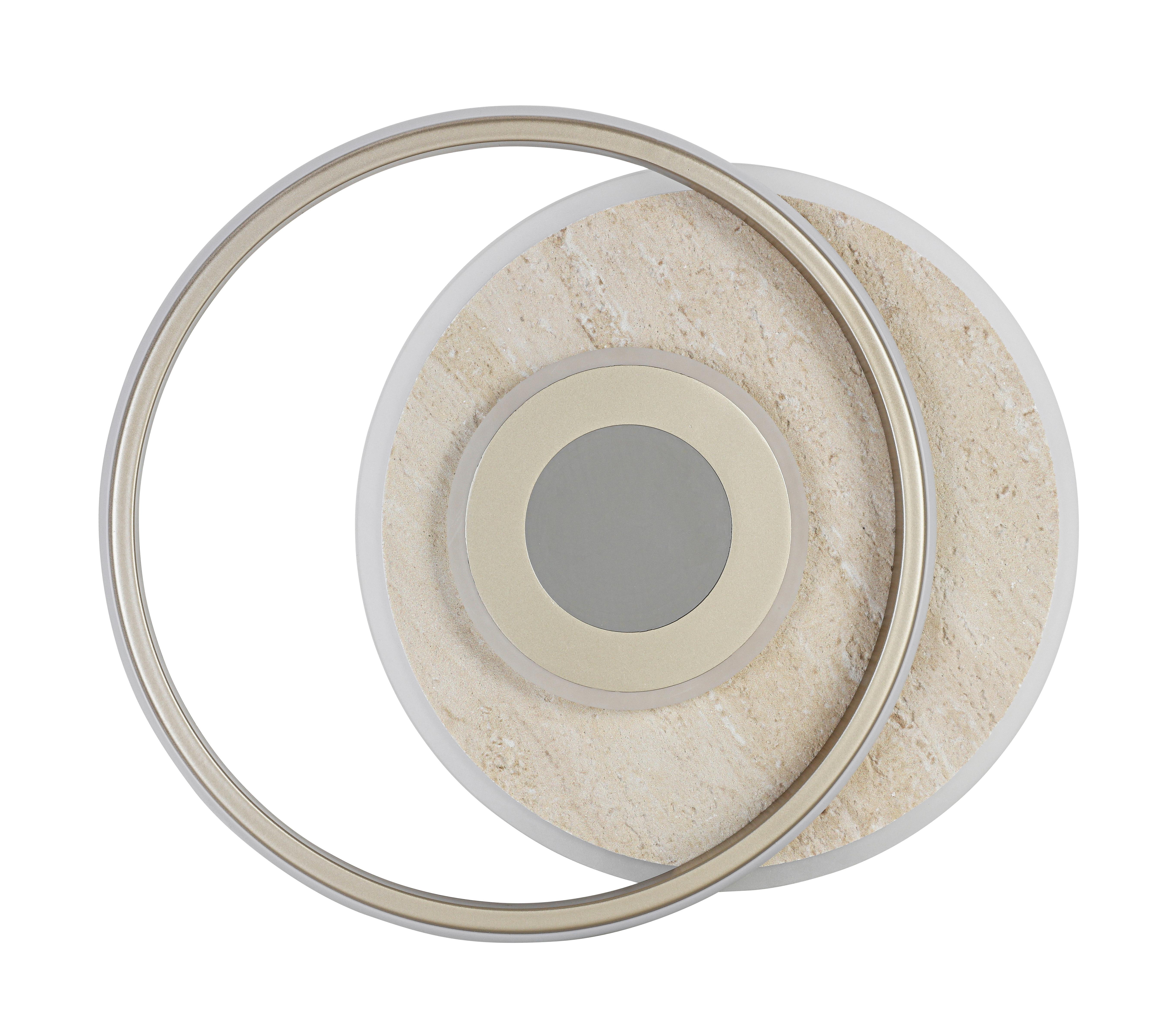 LED-TAKLAMPA PUL - champagne, Modern, metall/plast (42/35/6cm) - Mömax