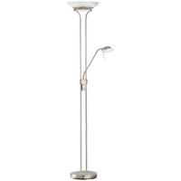 LAMPA STOJĄCA LED 40075 POOL - biały/kolor niklowy, Design, metal/szkło (32/182cm) - Fischer & Honsel