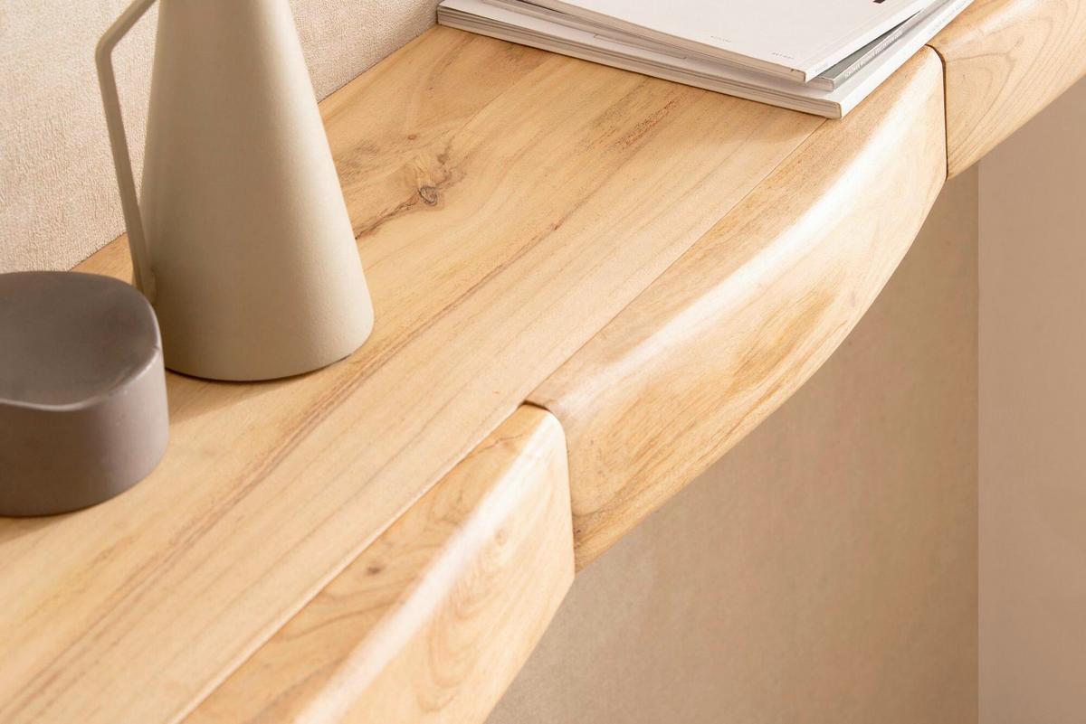 Wandboard Wl7.389 - Akaziefarben, Design, Holz (120/8/20cm) - Livetastic