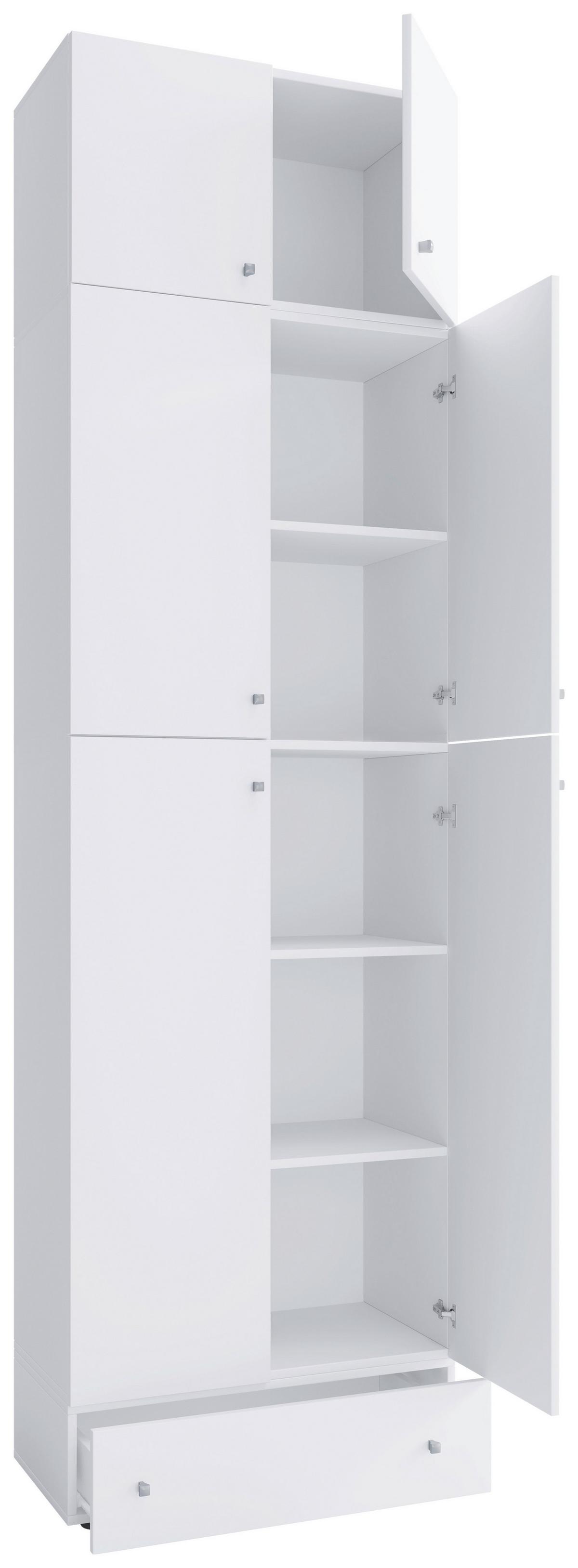 Pisarniška Omara Lona Xxl, Bela - bela, Moderno, leseni material (70/240/39cm) - MID.YOU