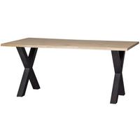Esstisch Tablo Eichefarben L: 180cm - Eichefarben/Schwarz, MODERN, Holz/Metall (180/90/75cm) - Livetastic
