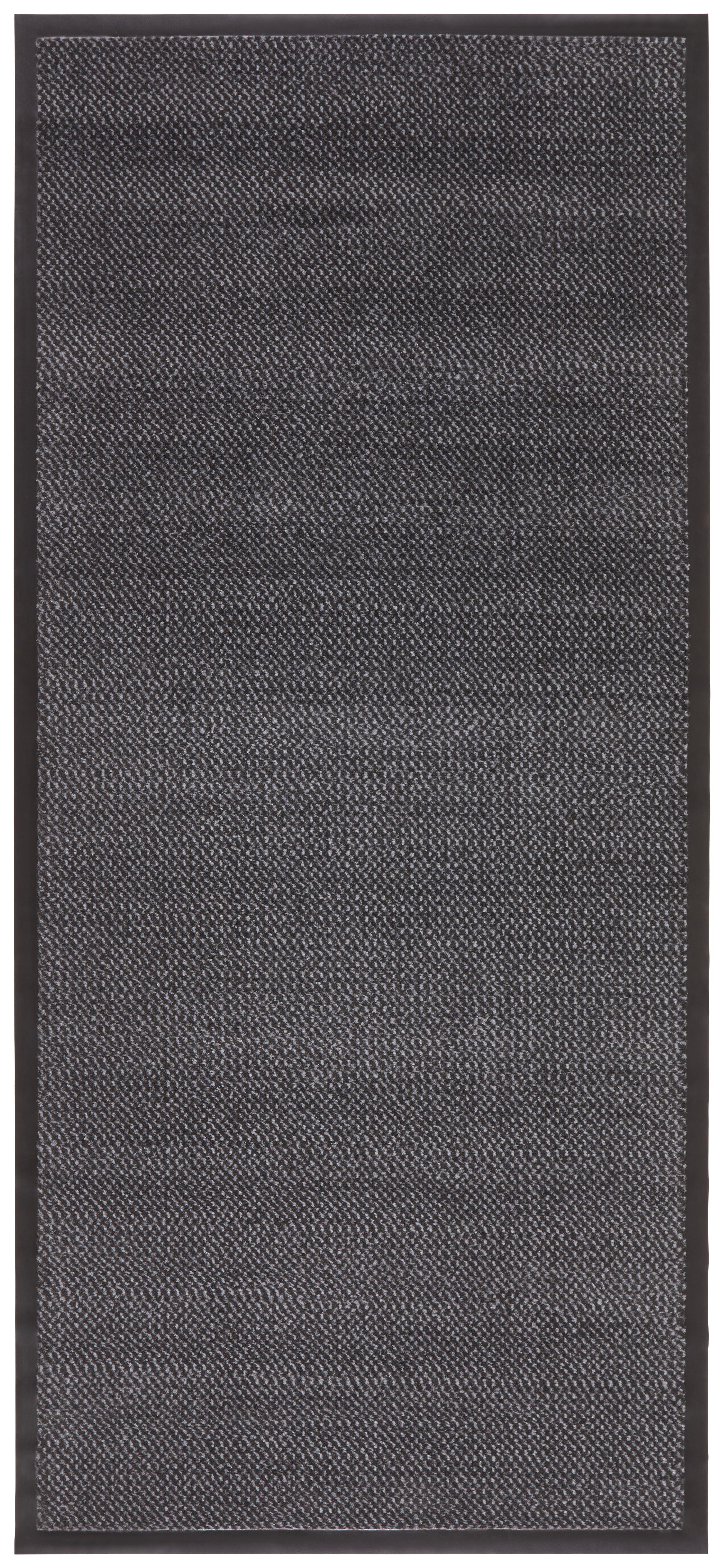Läufer Hamptons in Grau ca. 90x200cm - Schwarz/Grau, Konventionell, Textil (90/200cm) - Modern Living