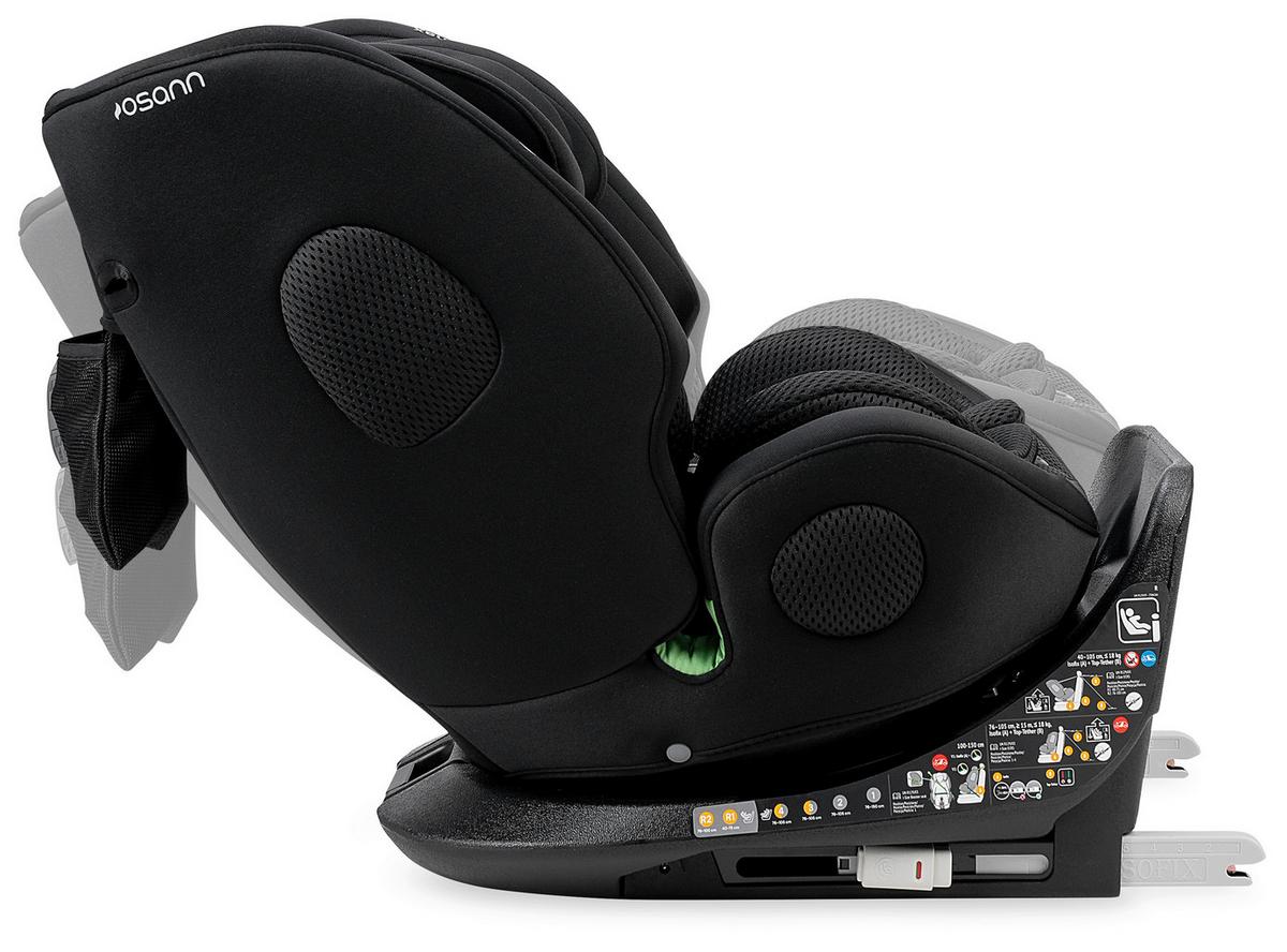 FOTELIK SAMOCHODOWY OBROTOWY ONE360 KLIMAX - czarny, Basics, tkanina (48/43/58cm) - Osann