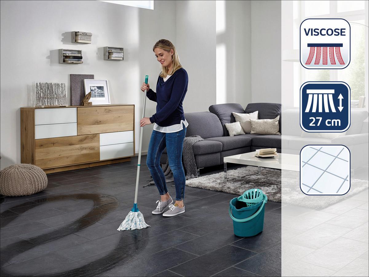 Felmosószett Leifheit Classic - türkiz/fehér, műanyag/textil - Leifheit