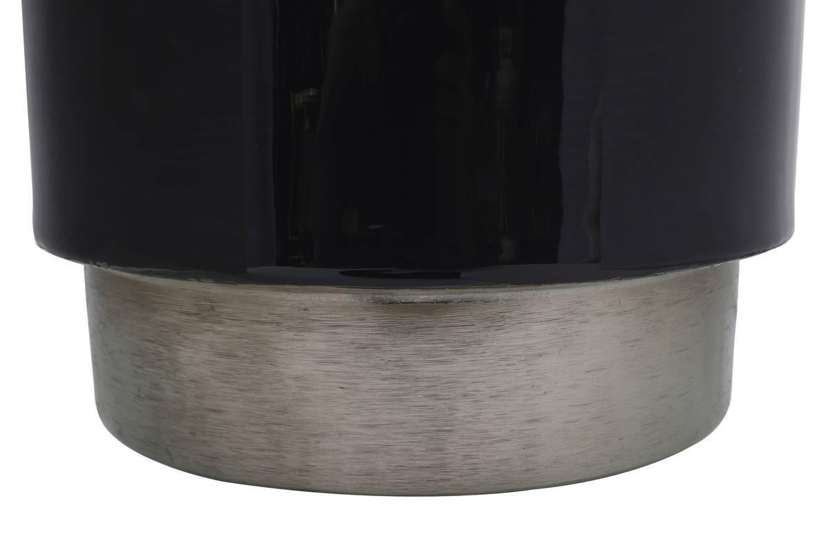 Beistelltisch Beistelltisch Art Deco 175 - Anthrazit/Silberfarben, Trend, Metall (32/32/47cm) - Kayoom