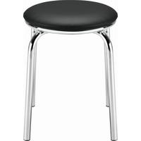 Stapelhocker in Schwarz - Schwarz, KONVENTIONELL, Textil/Metall (46/45/46cm) - Mömax