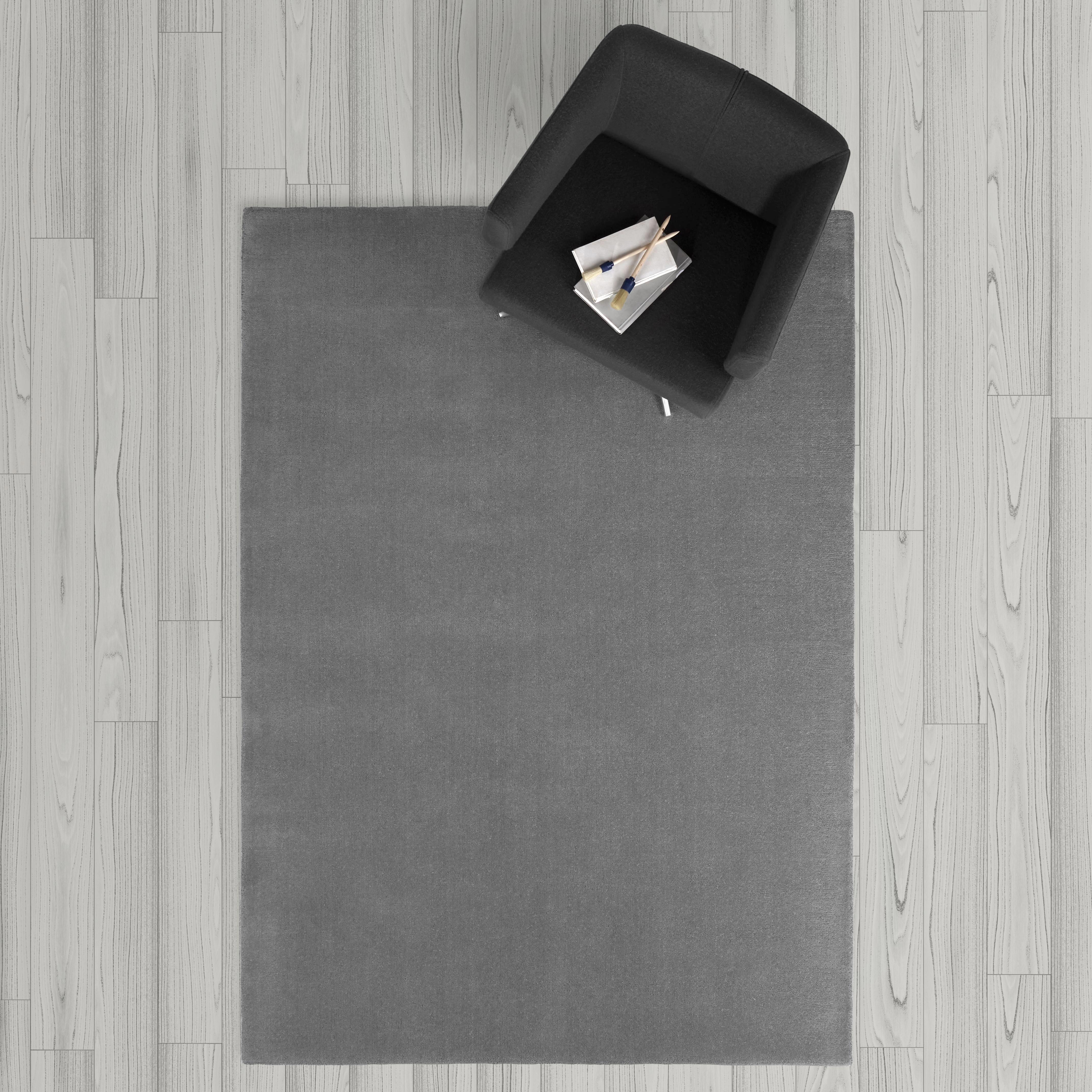 Handwebteppich in Grau ca.140x200cm 'Carolin' - Grau, MODERN, Textil (140/200cm) - Bessagi Home