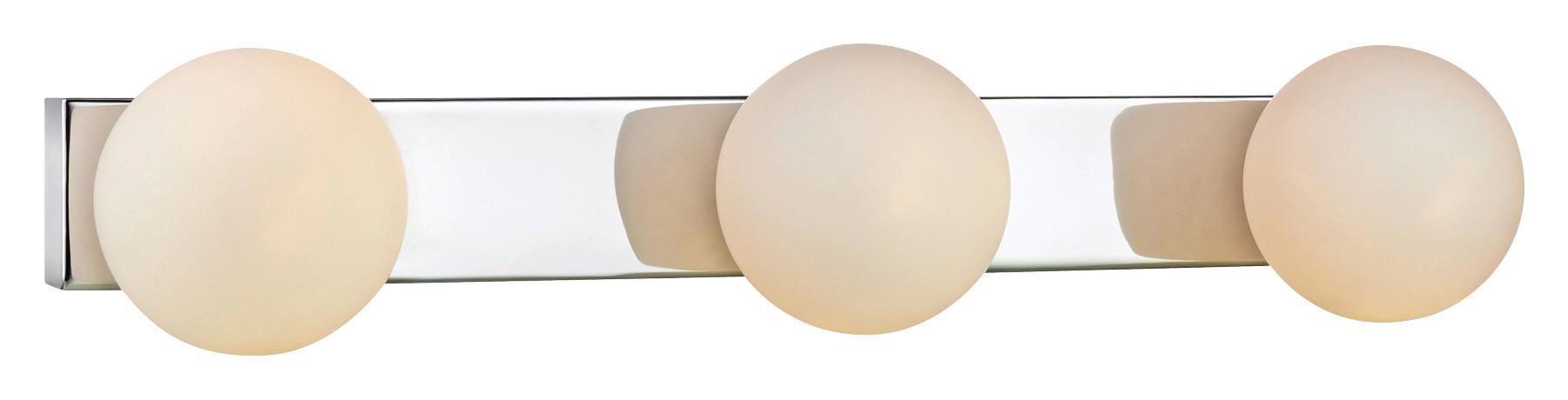 Wandleuchte Mini max. 18 Watt - Chromfarben/Weiß, Basics (12,5/50/10cm) - Markslöjd